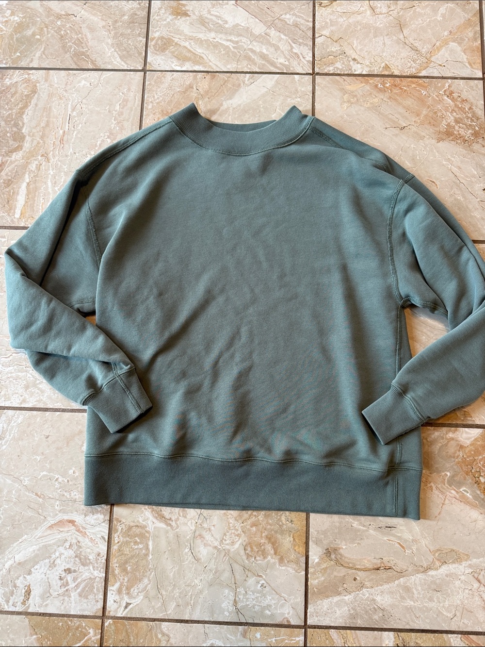 Abercrombie YPB Women's Crewneck Sweatshirt in Slate Green SIZE M